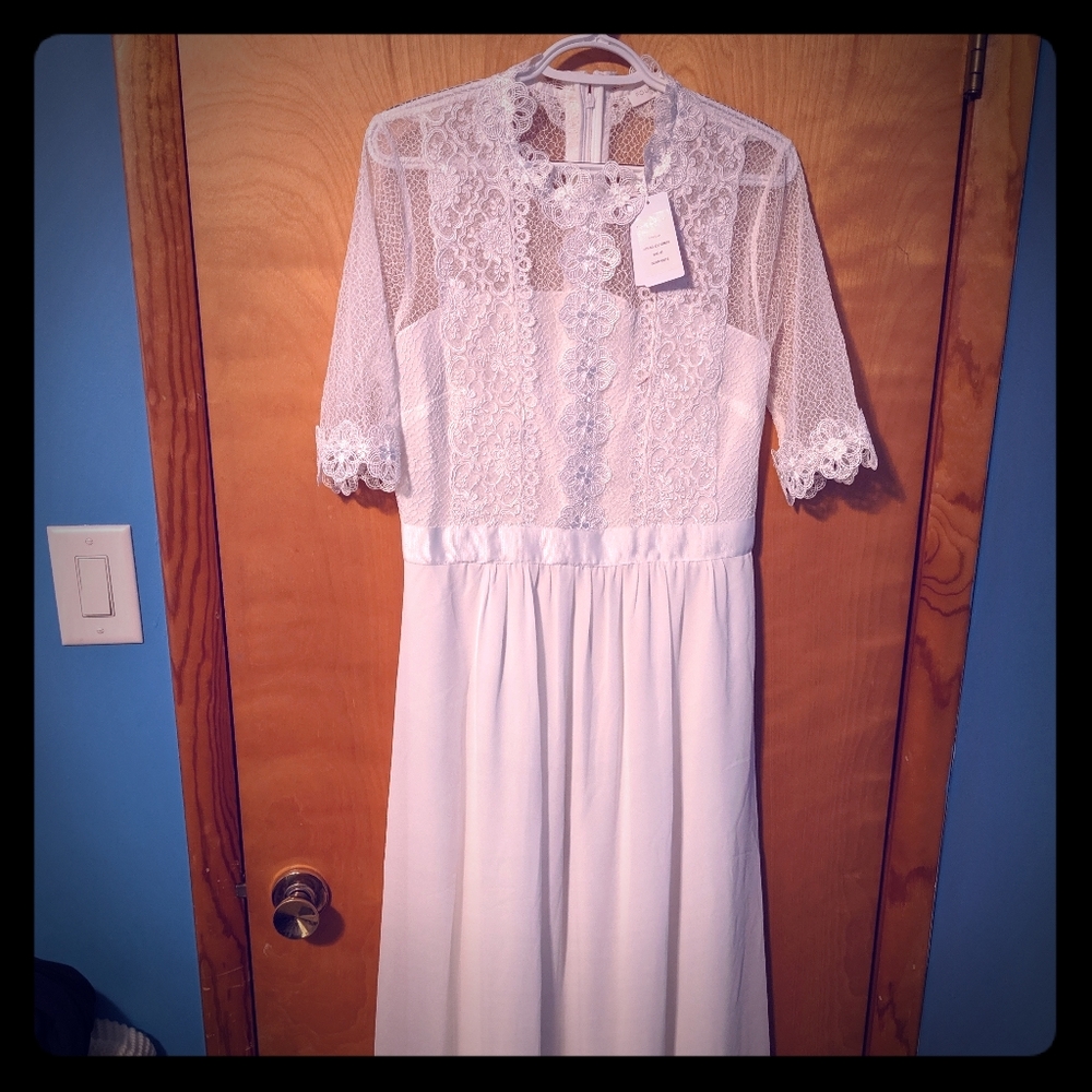 Women's white dress